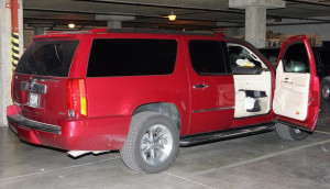 Warren Jeffs Cadillac Escalade, seized by authorities after Jeffs was arrested, date and location not specified | Photo courtesy of Willie Jessop, St. George News