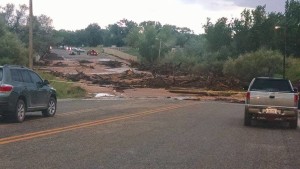 Flooding in Hildale, Utah, Sept. 14, 2015 | Photo courtesy of Jesseca Jessop, St. George News