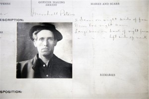 This photo from the Salt Lake City police department arrest record shows Joe Hill's entry. He was arrested on January 14, 1914. Lionized in a song sung by Pete Seeger and Bruce Springsteen, labor activist and songwriter Joe Hill is revered by many as a hero and martyr.  To others, Hill was a murderer who gunned down a Salt Lake City grocer and his son and got what he deserved when he was executed by firing squad in 1915 | AP Photo courtesy of the Utah state archives, The Salt Lake Tribune, St. George News 