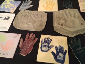 "Helping Hands." Hand prints that will create a mosaic to be displayed as part of the All Abilities Park on display at the "Celebration of Abilities" variety show, St. George, Utah, Sept. 25, 2015 | Photo by Hollie Reina, St. George News