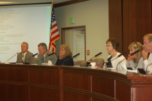 The Washington County School District Board of Education hears public comment over the fate of the Dixie High School baseball field, St. George, Utah, Sept. 15, 2015 | Photo by Hollie Reina, St. George News