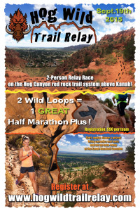 Hog Wild Trail Relay flyer | Image by Kanab City, St. George News