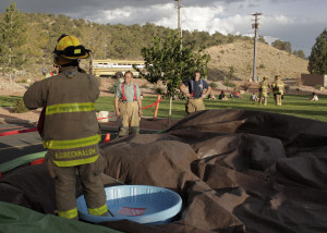 A mock disaster tested the knowledge and reflexes of first responders with both the Cedar City Fire Department and Valley View Medical Center, Valley View Medical Center, Cedar City, Utah, Sept. 22, 2015 | Photo by Carin Miller, St. George News