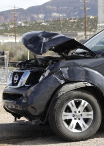 A woman is sent to the hospital following a three-vehicle accident at Highway 56 and Lund Road, Cedar City, Utah, Sept. 26, 2015 | Photo by Carin Miller, St. George News