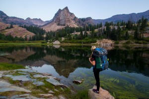 Woman backpacking gazes at the beautiful landscape, location and date unspecified | Photo courtesy of Southern Utah University, St. George News