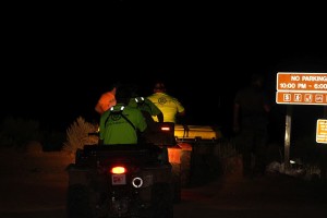 ATVs head into Snow Canyon to retrieve the body of a missing man, Snow Canyon State Park, Utah, Sept. 17, 2015 | Photo by Ric Wayman, St. George News