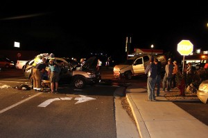 An accident on State Street claimed one life Thursday night, Hurricane, Utah, Sept. 25, 2015 | Photo by Ric Wayman, St. George News