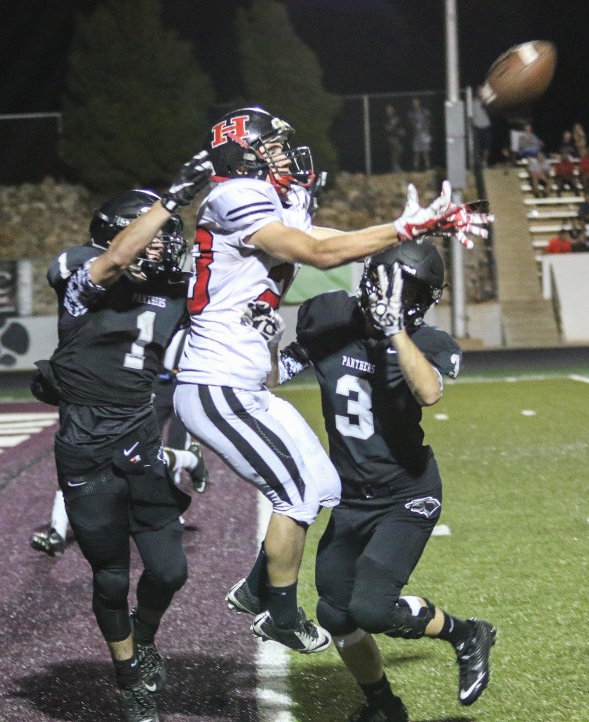 Hurricane's Kirt McDaniel, Pine View vs. Hurricane, Football, St. George, Utah, Sept. 25, 2015, | Photo by Kevin Luthy, St. George News