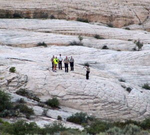 Searchers look for the body of a missing man in Snow Canyon State Park, Utah, Sept. 17, 2015 | Photo by Ric Wayman, St. George News