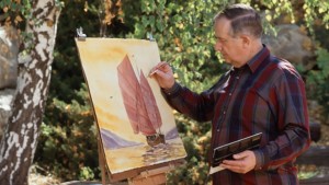 Painting was one of Richard G. Scott's hobbies, date and location not specified | Photo courtesy of The Church of Jesus Christ of Latter-day Saints, St. George News