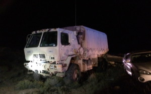 A three-vehicle accident sent tow boys to the hospital with minor injuries and tried up SR-59 near Apple Valley, Utah, Sept. 17, 2015 | Photo by Mori Kessler, St. George News