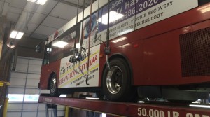 SunTran bus in for maintenance at the Fleet Services facility, St. George, Utah, Sept. 3, 2015 | Photo by Mori Kessler, St. George News