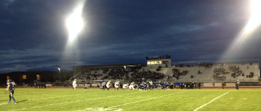 Friday night lights, Snow Canyon at Stansbury, Tooele, Utah, Oct. 30, 2015 | Photo by AJ Griffin, St. George News