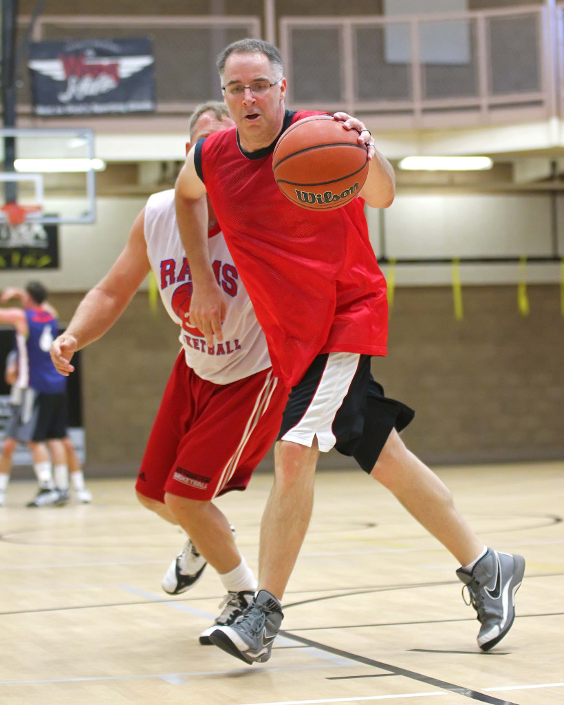 Darren Cole, Huntsman Senior Games, Mens 3 on 3 Basketball, St. George, Utah, Oct. 10, 2015, | Photo by Robert Hoppie, ASPpix.com, St. George News