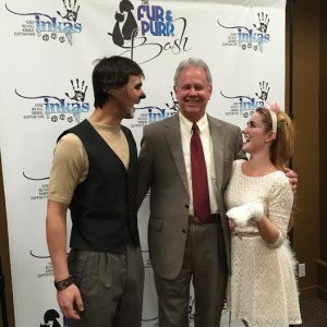 Ivins Mayor Chris Hart with Tuacahn actors at the 2014 Fur and Purr Benefit, location and date unspecified | Photo courtesy of Kim Rubel, St. George News