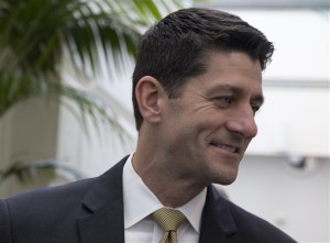 Rep. Paul Ryan, R-Wis. leaves a causes meeting on Capitol Hill. Ryan, seeking unity in a place it's rarely found, is telling House Republicans he will serve as their speaker only if they embrace him by week's end as their consensus candidate. Washington, D.C., Oct. 21, 2015 | AP Photo by Carolyn Kaster, St. George News