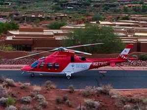 A 19-year-old man was transported to the hospital by Life Flight in critical condition after falling approximately 50-60 feet from a cliff, St. George, Utah, Oct. 21, 2015 | Photo by Kimberly Scott, St. George News