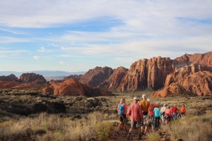 Friends of Snow Canyon hikes during a cleanup at Snow Canyon State Park, Ivins, Utah, September 2015 | Photo courtesy of Snow Canyon State Park, St. George News