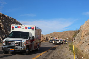 Driver fatigue leads to a rollover on southbound Interstate 15, in Mohave County, Arizona, Oct. 6, 2015 | Photo by Cody Blowers, St. George News