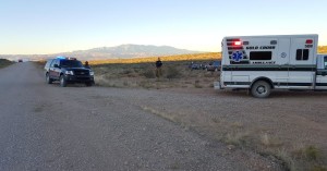 A St. George man is dead after his vehicle rolled while travelling on Mt. Trumbull Loop at milepost 3, just south of in St. George, Mohave County, Arizona, Oct. 12, 2015 | Photo courtesy of Mohave County Sheriff’s Office, St. George News