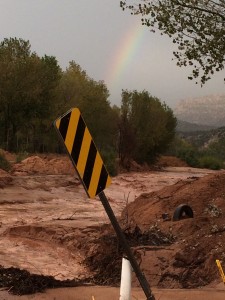 Flooding in Hildale, Utah, and Colorado City, Arizona, Oct. 17, 2015 | Photo by Cami Cox Jim, St. George News