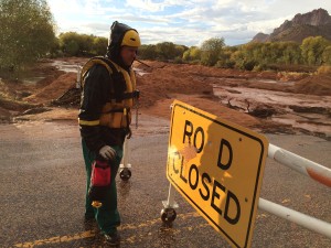 Flooding in Hildale, Utah, and Colorado City, Arizona, Oct. 17, 2015 | Photo by Cami Cox Jim, St. George News