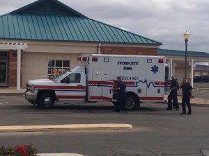 Emergency personnel respond to reports of criminal activity at Lightfoot’s Fuel Center & Convenience Store in Santa Clara, Utah, Oct. 29, 2015 | Photo by Hollie Reina, St. George News