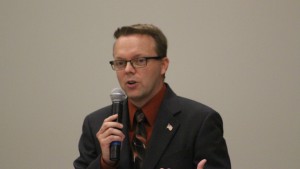 Candidate Gregg McArthur, St. George Area Chamber of Commerce City Council candidate forum, St. George, Utah, Oct. 21, 2015 | Photo by Mori Kessler, St. George News 