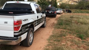 Responders from the Hildale-Colorado City Marshal's Office and the Mohave County Sheriff's Office respond to the FMJ Zoo property, Colorado City, Arizona, Oct. 17, 2015 | Photo by Cami Cox Jim, St. George News