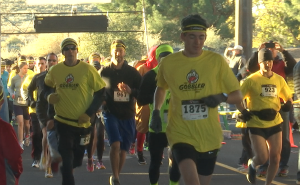 10K runners take off at the starting line, St. George Utah, Nov. 26, 2015 | Photo by Leanna Bergeron, St. George News