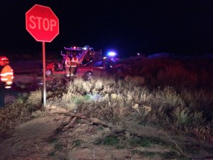 Head-on collision on state Route 389, Mohave County, Arizona, Nov. 16, 2015 | Photo by Cami Cox Jim, St. George News