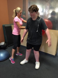 Lacy Larsen trains her client Bobby Brown, St. George, Utah, undated | Photo courtesy of Lacy Larsen, St. George News