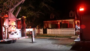 A possibly chimney fire in a home on the 300 South block of 500 East left the occupants unable to return home for the night, St. George, Utah, Nov. 28, 2015 | Photo by Mori Kessler, St. George News