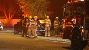 A possibly chimney fire in a home on the 300 South block of 500 East left the occupants unable to return home for the night, St. George, Utah, Nov. 28, 2015 | Photo by Mori Kessler, St. George News