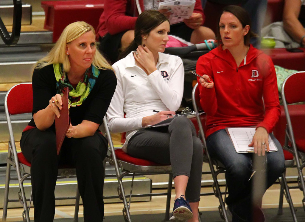 Dixie State head coach Robyn Felder (left) leads the REd Storm back to the NCAA Tournament. File photo from Dixie State University vs. Westminster College, St. George, Utah, Nov. 18th, 2015, | Photo by Robert Hoppie, ASPpix.com, St. George News