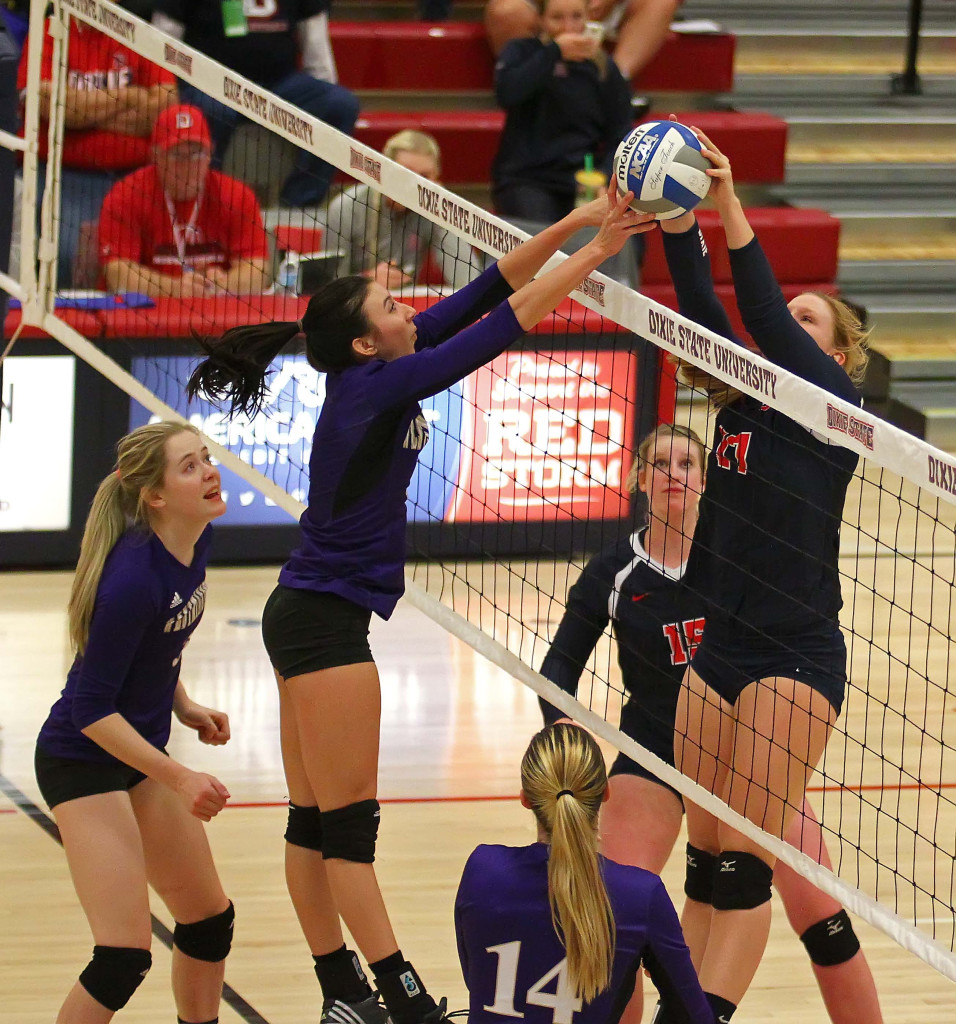 Makenzi Bird-Murphey at the next for Dixie State, Dixie State University vs. Westminster College, St. George, Utah, Nov. 18th, 2015, | Photo by Robert Hoppie, ASPpix.com, St. George News