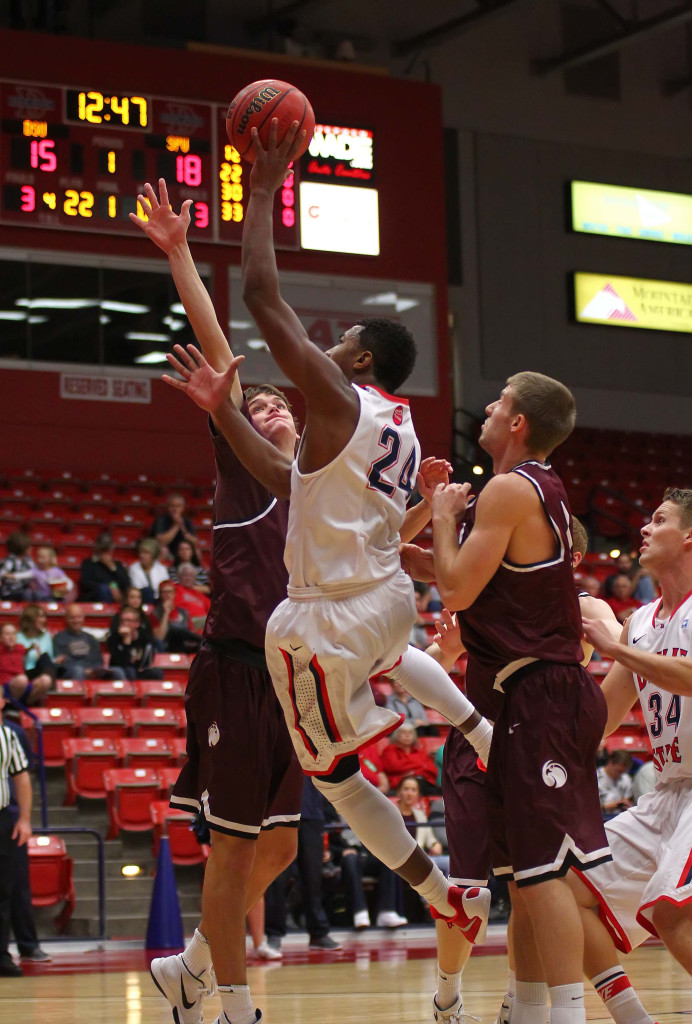 Dixie State's Trevor Hill (24), file photo from Dixie State University vs. Seattle Pacific University, Basketball, Utah, Nov. 14th, 2015, | Photo by Robert Hoppie, ASPpix.com, St. George News