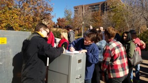 Event attends sign letters of resignation from the LDS Church, Salt Lake City, Nov. 14, 2015 | Photo courtesy of Tracie Parry, St. George News