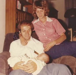 Kerry and Melanie Stephens the day after bringing home their adopted daughter Lauralee, Clinton, Utah, June 17, 1979 | Photo courtesy of Lauralee Kohl, St. George News