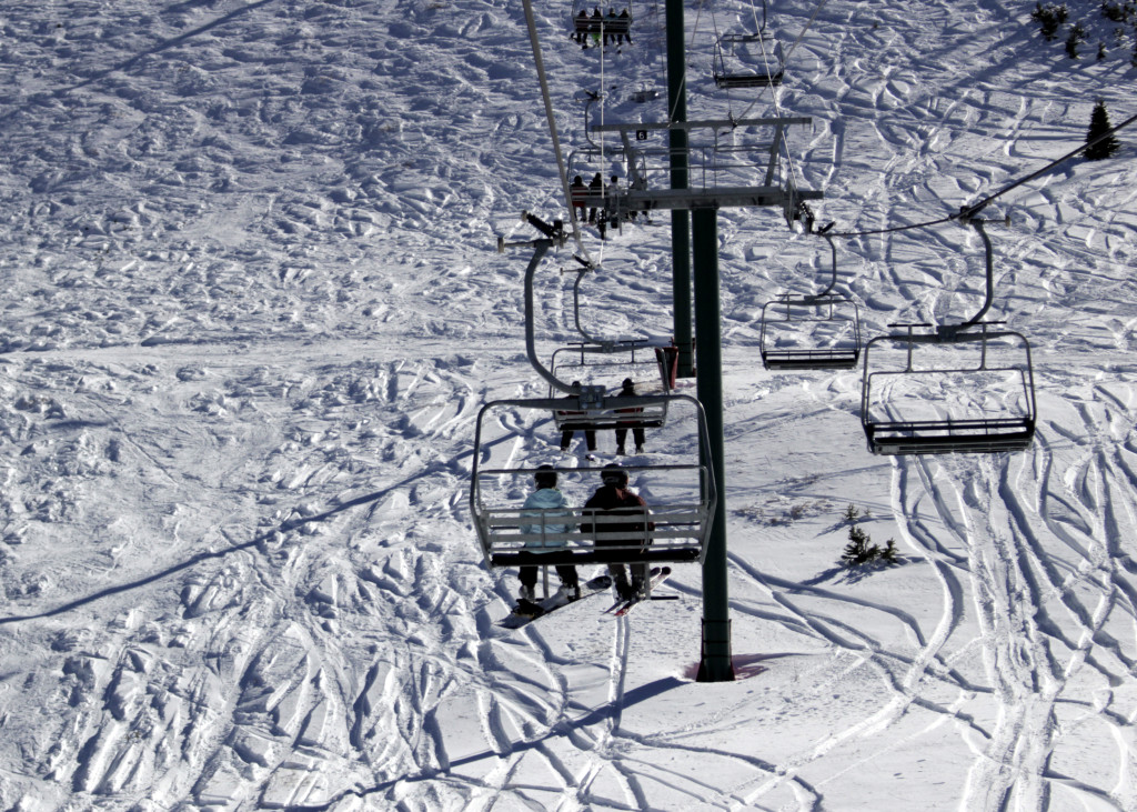 Heading up to the summit of the Giant Steps Express, Brian Head Resort, Brian Head, Utah, Nov. 21, 2015 | Photo by Carin Miller, St. George News