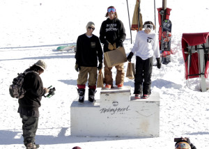 Opening Day Rail Jame Open Category winners, Brian Head Resort, Brian Head, Utah, Nov. 21, 205 | Photo by Carin Miller, St. George News