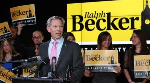 Salt Lake City Mayor Ralph Becker speaks to supporters at an election party, Salt Lake City, UT, Nov. 3, 2015 | Photo by Scott G. Winterton/The Deseret News via AP, St. George News