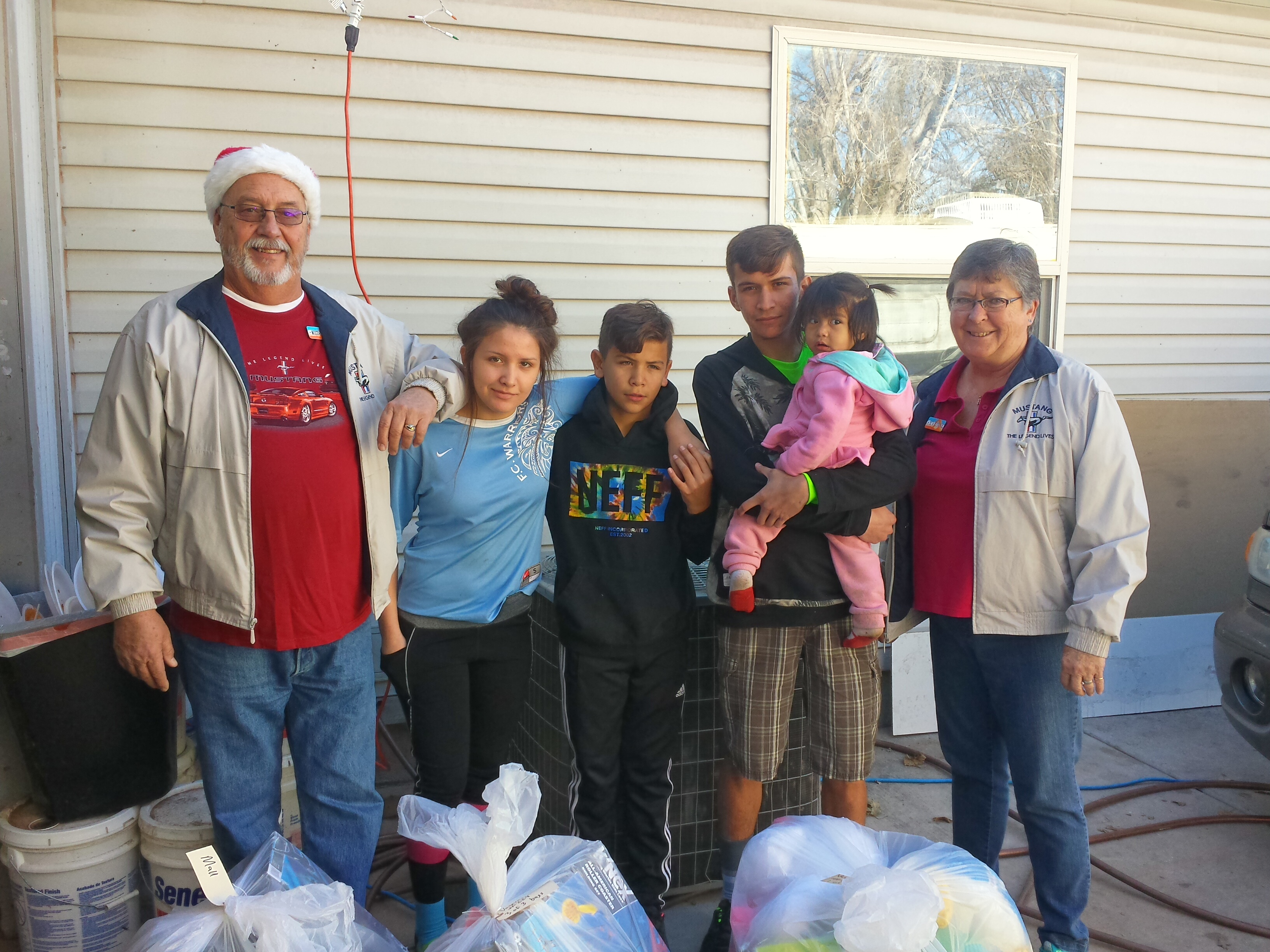 This family received a delivery of Christmas toys from Toys for Tots, St. George, Utah, Dec. 19, 2015 | Photo courtesy of Shane Dastrup, St. George News