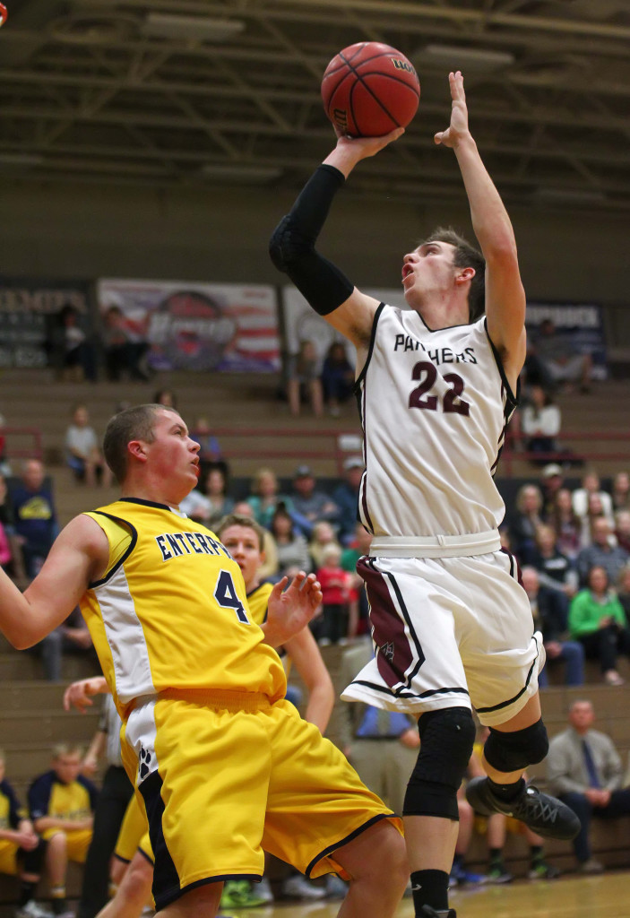 Pine View's Cody Ruesch (22), Pine View vs. Enterprise, Boys Basketball, St. George, Utah, Dec. 2nd, 2015, | Photo by Robert Hoppie, ASPpix.com, St. George News