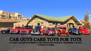 4th annual Car Guys Care event sponsoring a Show and Shine vintage car show for Toys for Tots, Ricardo's Restaurant, St. George, Utah, Dec. 6, 2014| Photo courtesy of Shane Dastrup