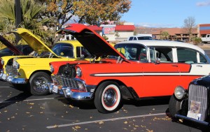 Oldies and classic cars at Car Guys Care's Toys for Tots "Show and Shine" car show at Ricardo's Restaurant, St. George, Utah, Dec. 12, 2015| Photo by Cody Blowers, St. George News