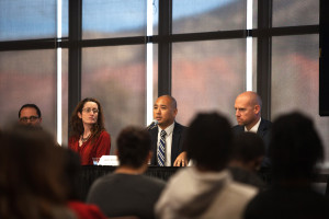 Administrators and students of Southern Utah University at a diversity forum, Cedar City, Utah, Fall 2015 | Photo courtesy of SUU, St. George News
