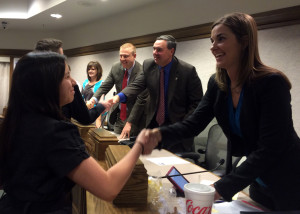 Cedar City Mayor Maile Wilson, along with city administrators, and City Council welcomed the new Cedar City Youth Council aboard, Cedar City Council Chambers, Cedar City, Utah, Dec. 9, 2015 | Photo taken by Carin Miller, St. George News