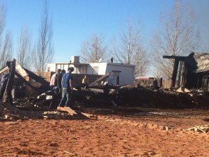 Twenty to 30 volunteers showed up to help excavate the property, The Barlow's property, Centennial Park, Ariz., Dec. 19, 2015 | Courtesy of Jennifer Barlow, St. George News