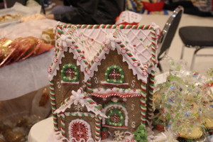 Gingerbread House on one of the holiday tables at "The First Christmas" event, Hildale, Utah, Dec. 16, 2015| Photo by Cody Blowers, St. eorge News